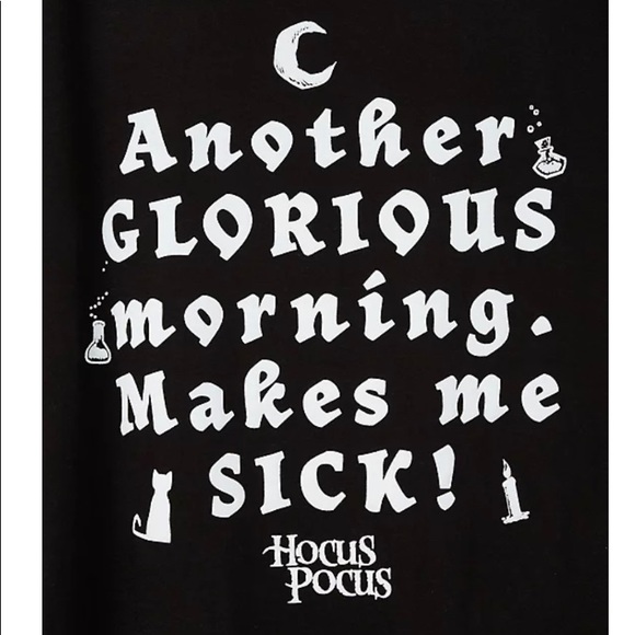 NWT TORRID HOCUS POCUS GLORIOUS MORNING CREW TEE - Picture 4 of 4